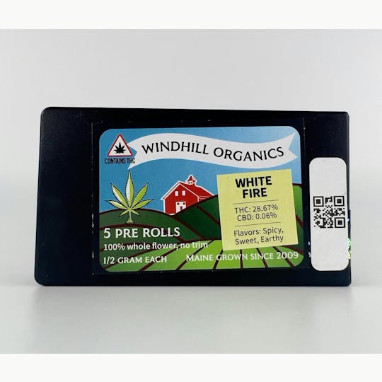 Indico - White Fire 0.5g Preroll Pack - Windhill Organics - 1