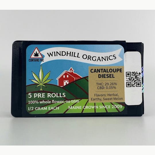 Indico - Cantaloupe Diesel 0.5g Preroll Pack - Windhill Organics - 1
