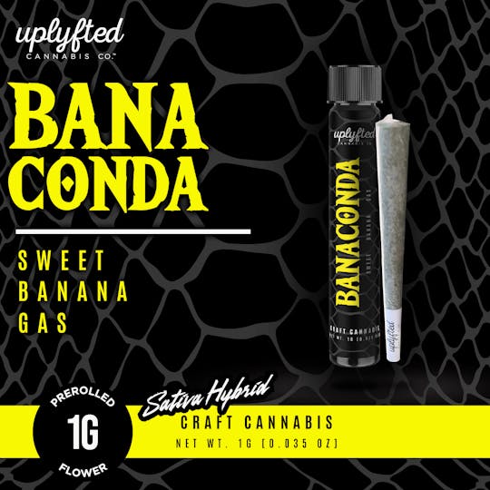 Uplyfted Cannabis Co - Banaconda 1g Pre-Roll - 1