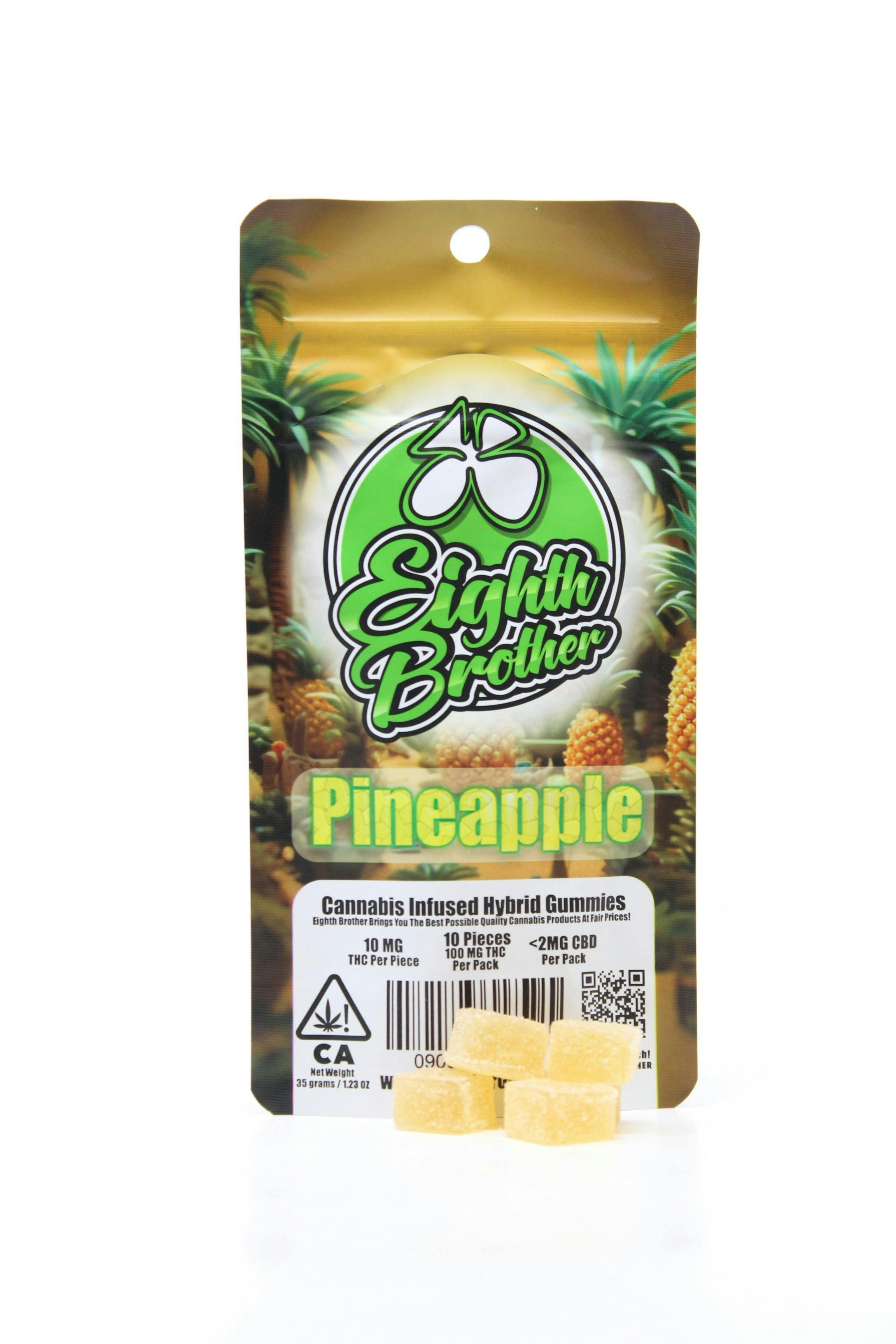 Eighth Brother - Eighth Brother | Pineapple | Gummies | 100mg | 10ct - 1
