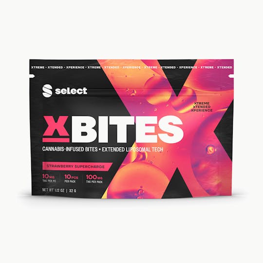 Select - Strawberry Supercharge X Bites 10pk (100mg) - 1