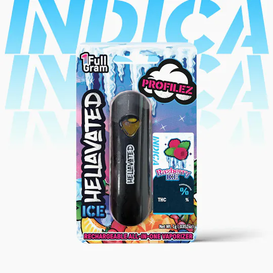 Hellavated - Razberry Ice Profilez All In One 1g - 1
