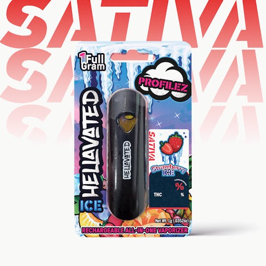 Hellavated - Strawberry Ice Profilez All In One 1g - 1