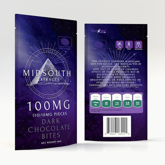 MidSouth Extracts - Dark Chocolates 10mg 10pk - 1