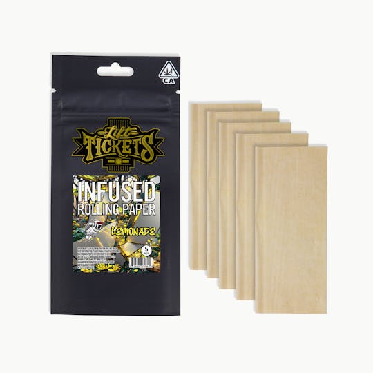 Lift Tickets - Lemonade Live Resin Infused Rolling Paper - 5 pack - 1