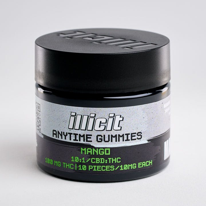 ILLICIT - Mango 100mg Anytime Gummies (10:1 CBD:THC) - 1