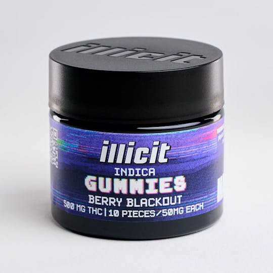ILLICIT - Berry Blackout 500MG Indica Gummies - 1