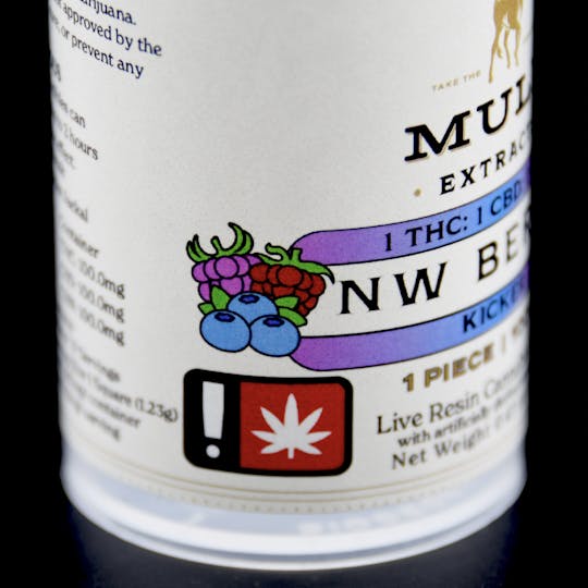 Mule Extracts - 100mg NW Berry 1:1:1 THC CBD CBN Kicker (Indica) - 1