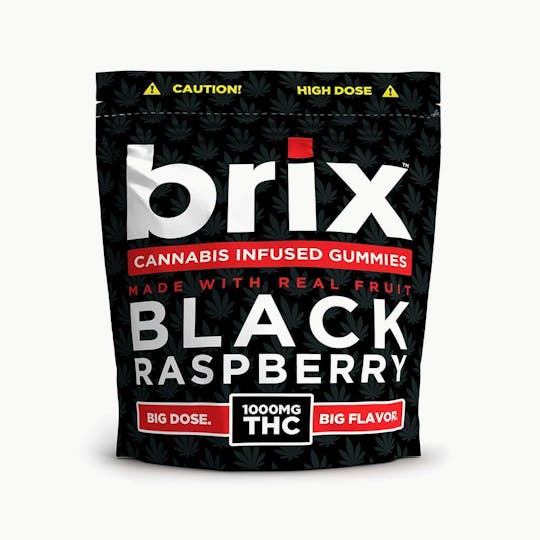 Baked Bros - Baked Bros Brix | Black Raspberry Gummie | 1000mg - 1