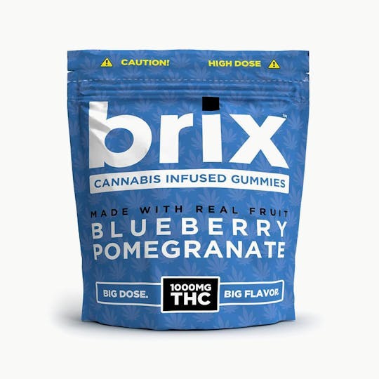 Baked Bros - Baked Bros Brix | Blueberry Pomegranate Gummie | 1000mg - 1