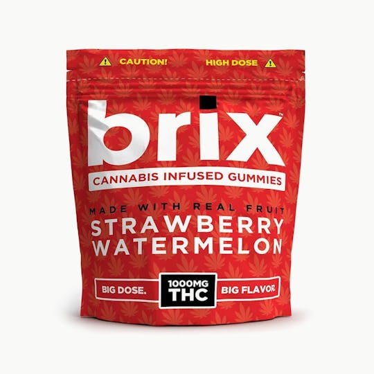 Baked Bros - Baked Bros Brix | Strawberry Watermelon Gummie | 1000mg - 1