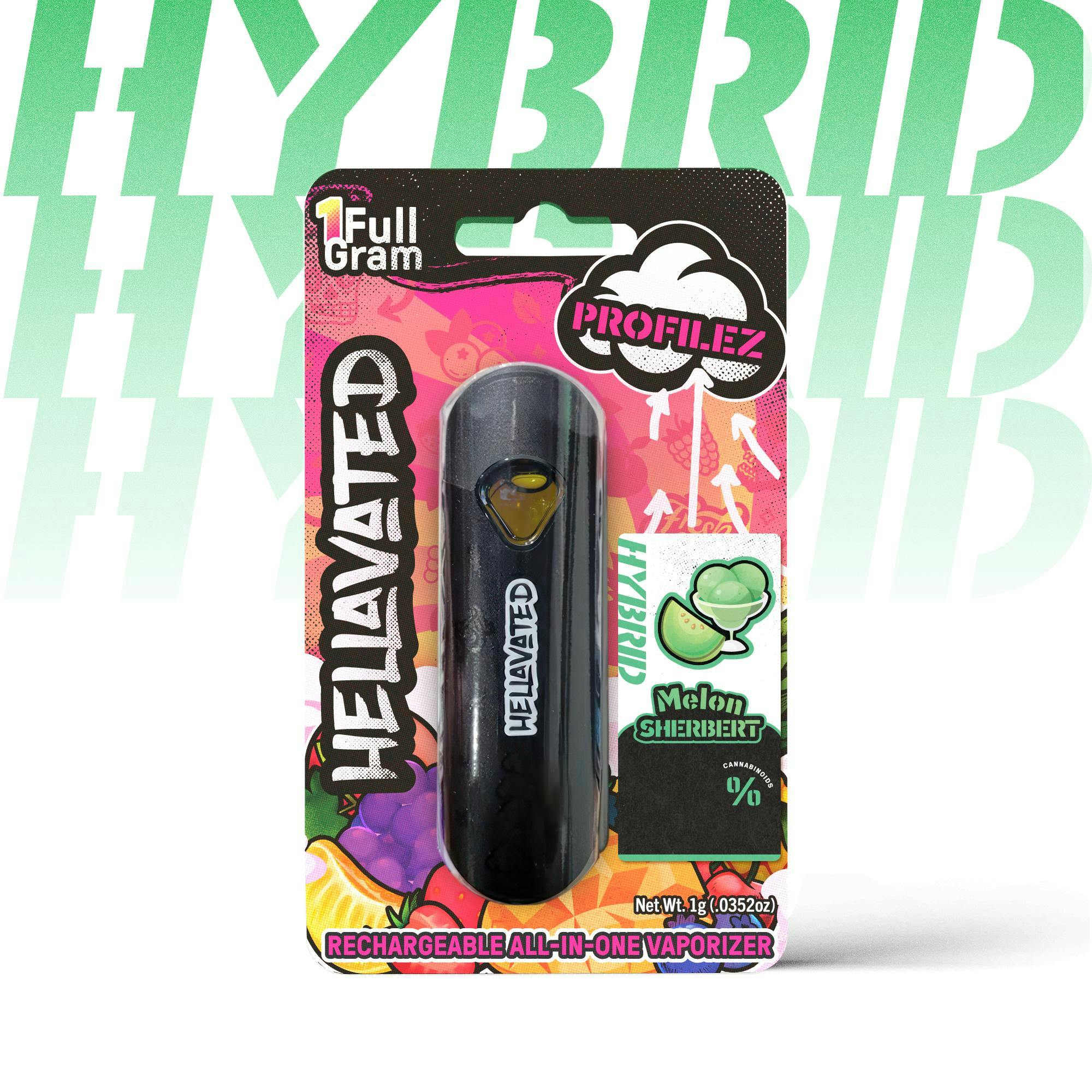 Hellavated - Melon Sherbert Profilez All In One 1g - 1