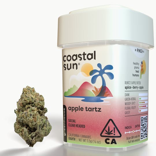 Coastal Sun - Apple Tartz Greenhouse Flower 3.5g - 1