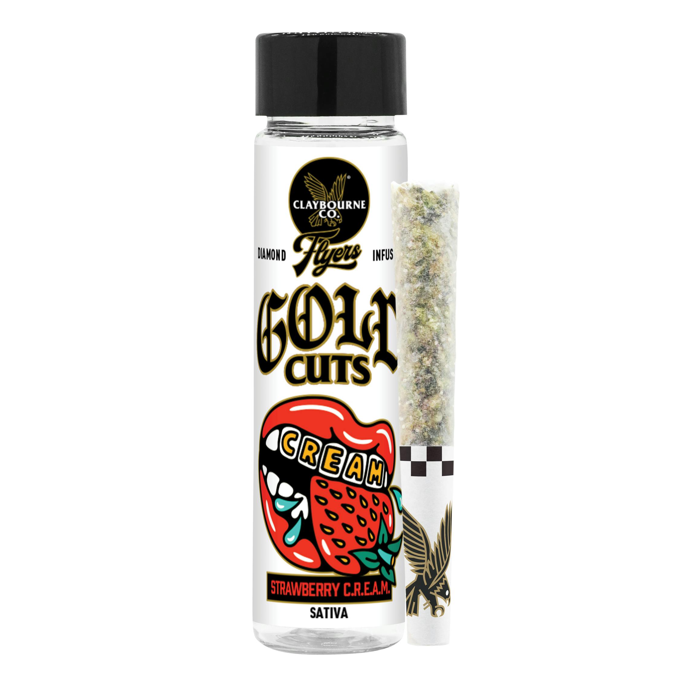 Claybourne Co. - Strawberry C.R.E.A.M (1g) - Diamond Infused Flyers - 1