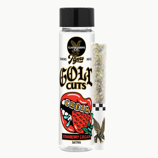 Claybourne Co. - Strawberry C.R.E.A.M (1g) - Diamond Infused Flyers - 1
