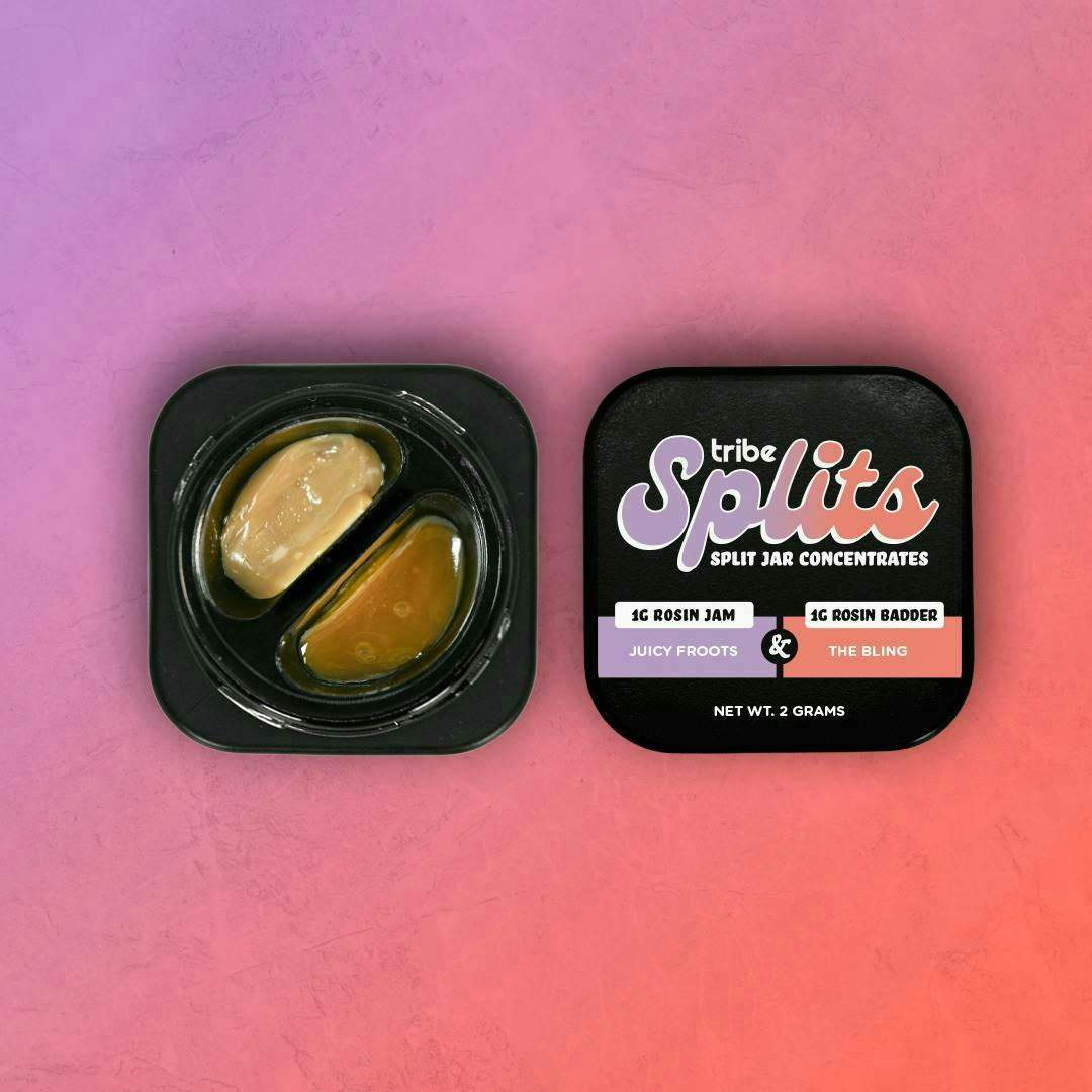 Tribe - Juicy Froots + The Bling | 1g Rosin Jam + 1g Rosin | Splits Concentrate - 1
