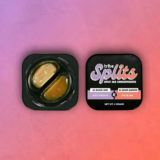 Tribe - Juicy Froots + The Bling | 1g Rosin Jam + 1g Rosin | Splits Concentrate - 1