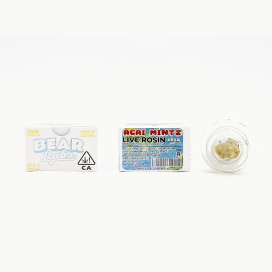 Bear Labs - Acai Mintz T3 Live Rosin - 1g - 1