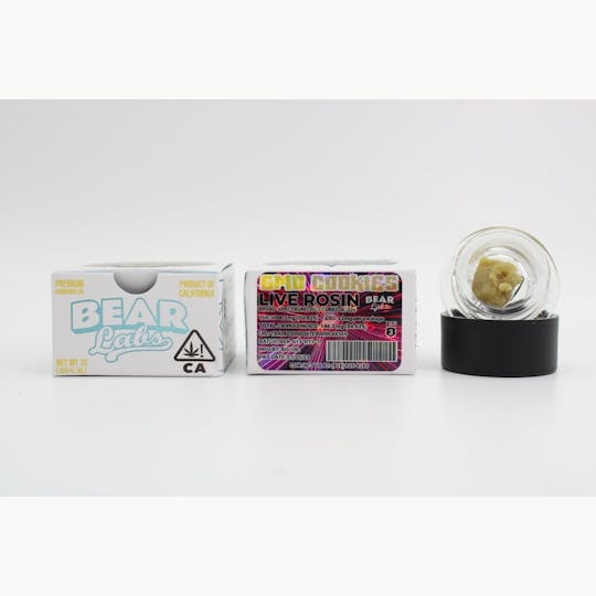 Bear Labs - GMO Cookies T3 Live Rosin - 1g - 1