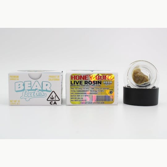 Bear Labs - Honey Bunz T3 Live Rosin - 1g - 1