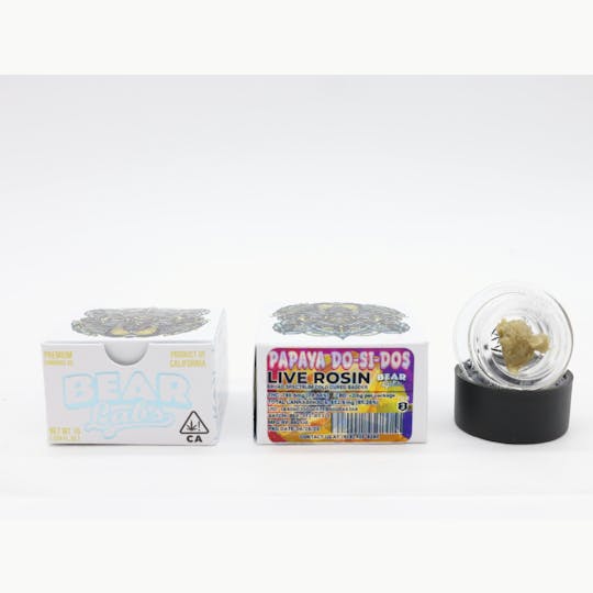 Bear Labs - Papaya Do-Si-Dos T3 Live Rosin - 1g - 1
