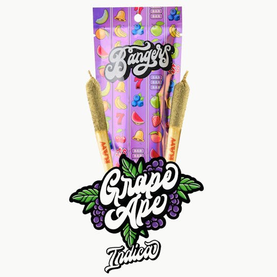 Bangers - Grape Ape - (2) .6 gram Pre rolls - 1