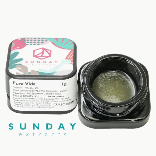 Sunday Extracts - 1g Concentrate Pura Vida - 1
