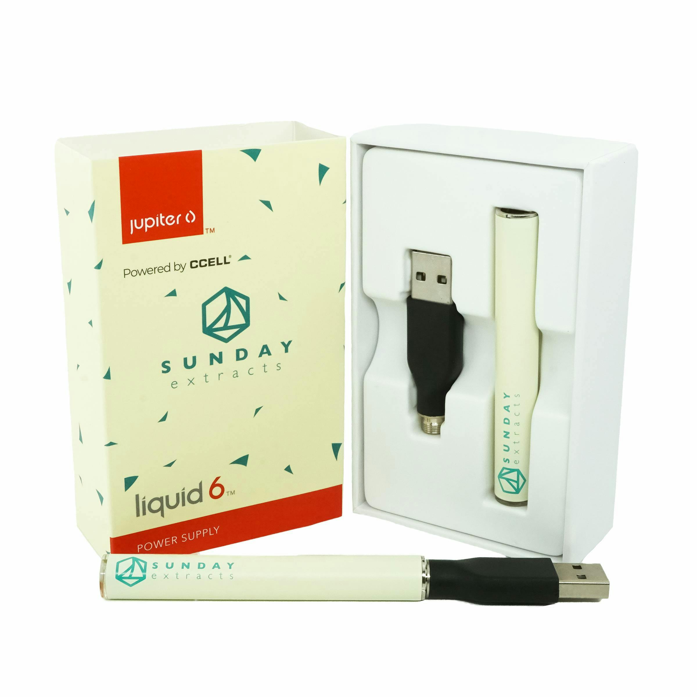 Sunday Extracts - 510 Battery Pack - Cream - 1