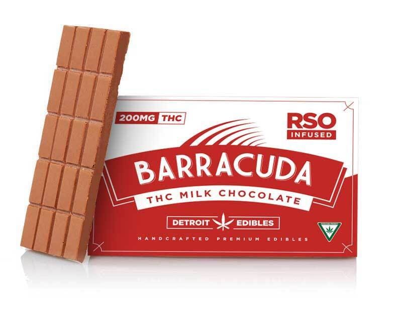 Detroit Edibles - Barracuda Bar, RSO Milk Chocolate - 1
