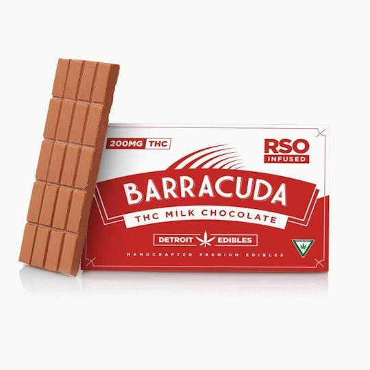 Detroit Edibles - Barracuda Bar, RSO Milk Chocolate - 1