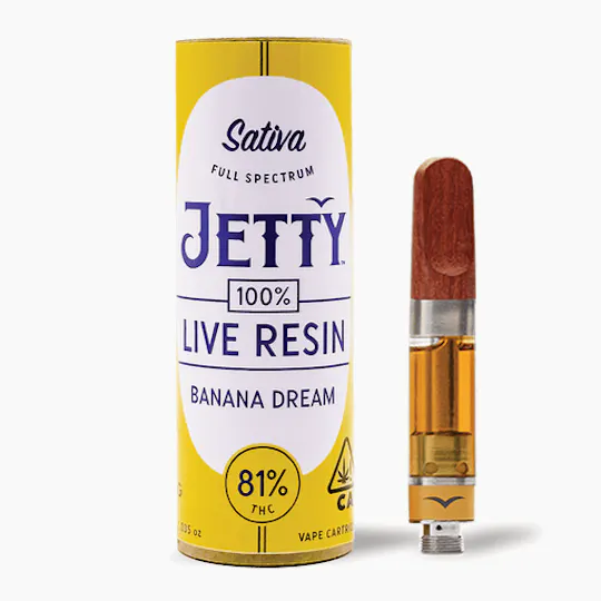 Jetty Extracts - Banana Dream | Live Resin Cartridge | 1g - 1