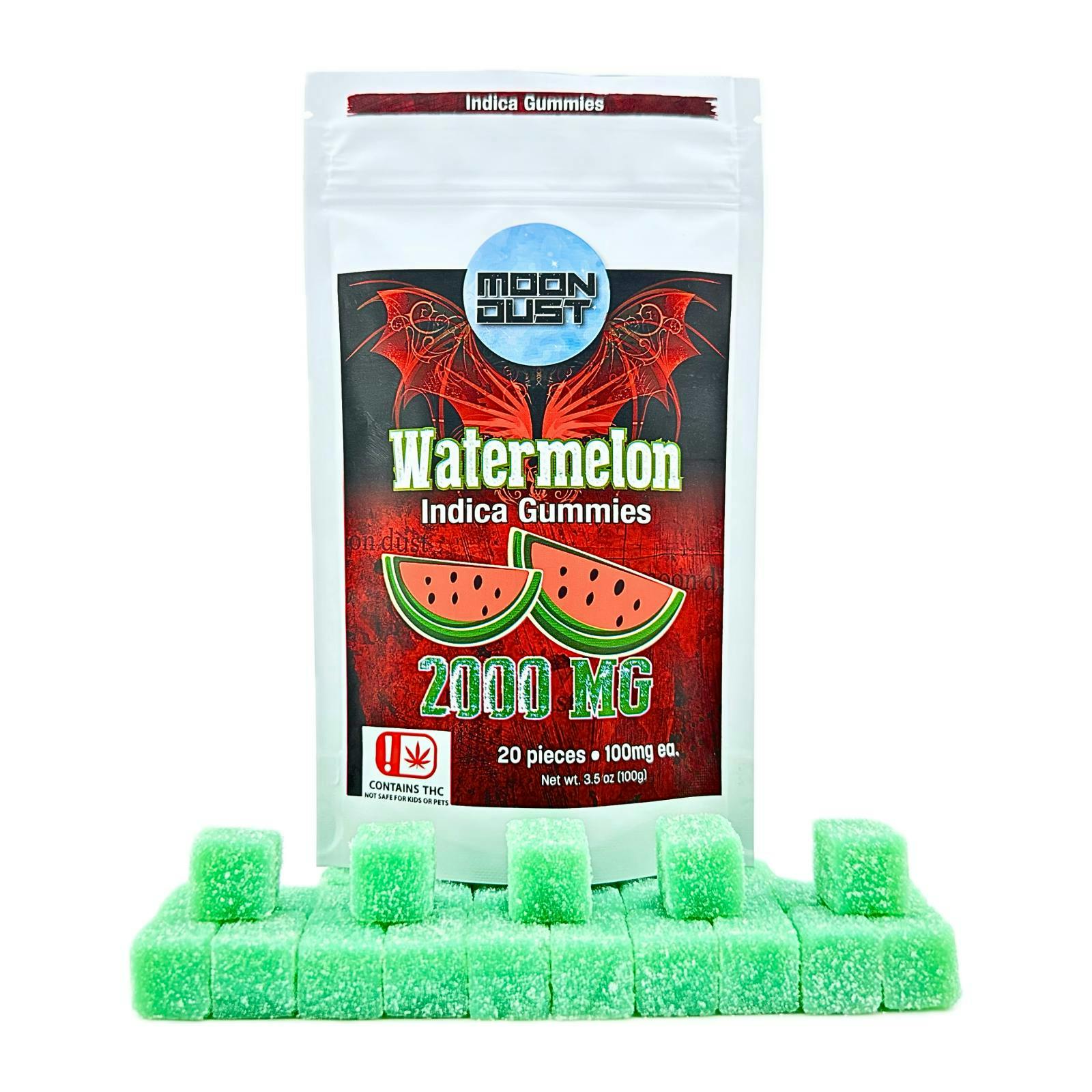MOON DUST - Moon Dust | Watermelon Gummies | 2000mg | 20ct | 100mg/ea - 1