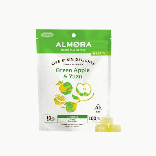 Almora - Green Apple & Yuzu Live Resin Gummies (Delights) - 1