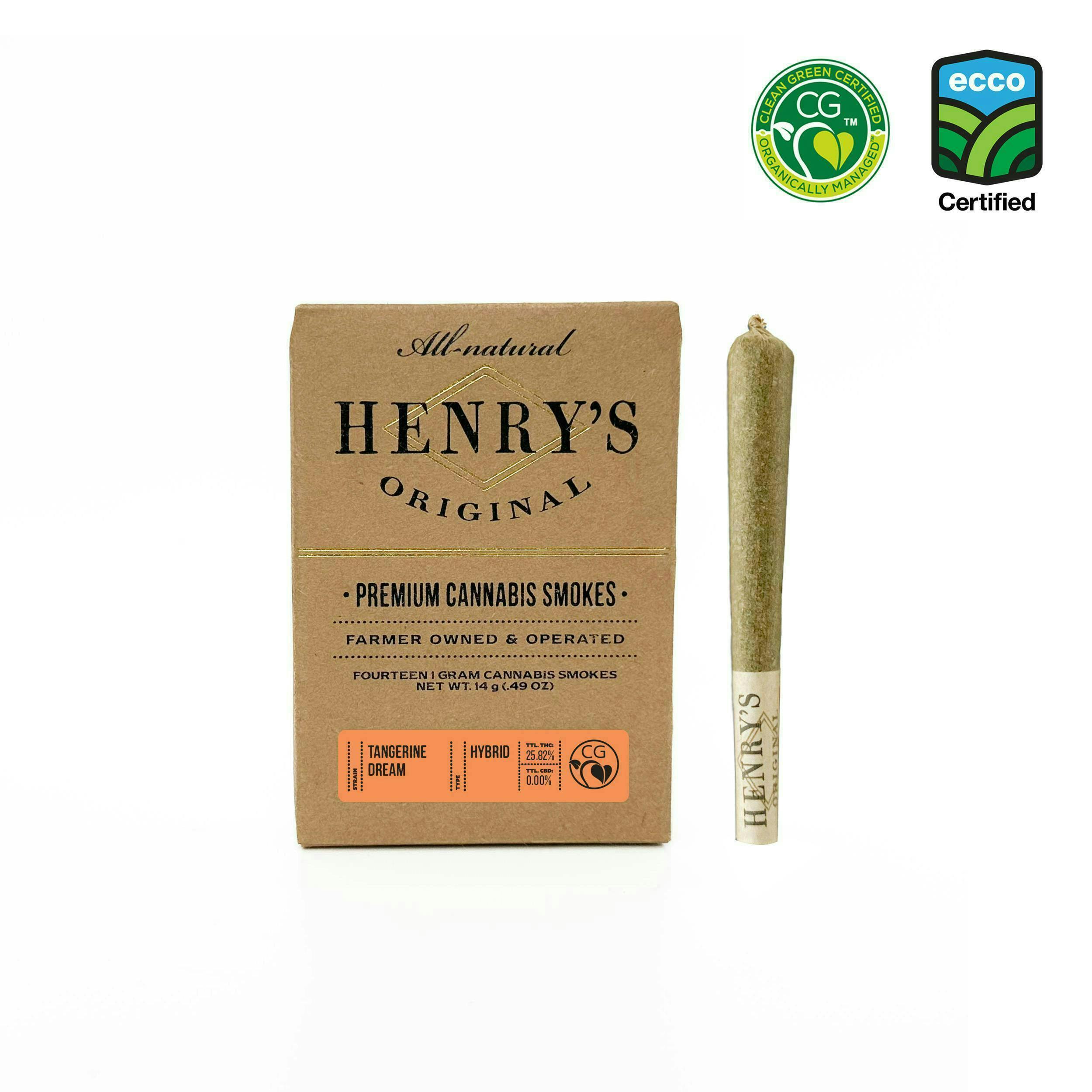 Henry's Original - Henry's Original | Tangerine Dream | Joints | 1g each | 14pk - 1