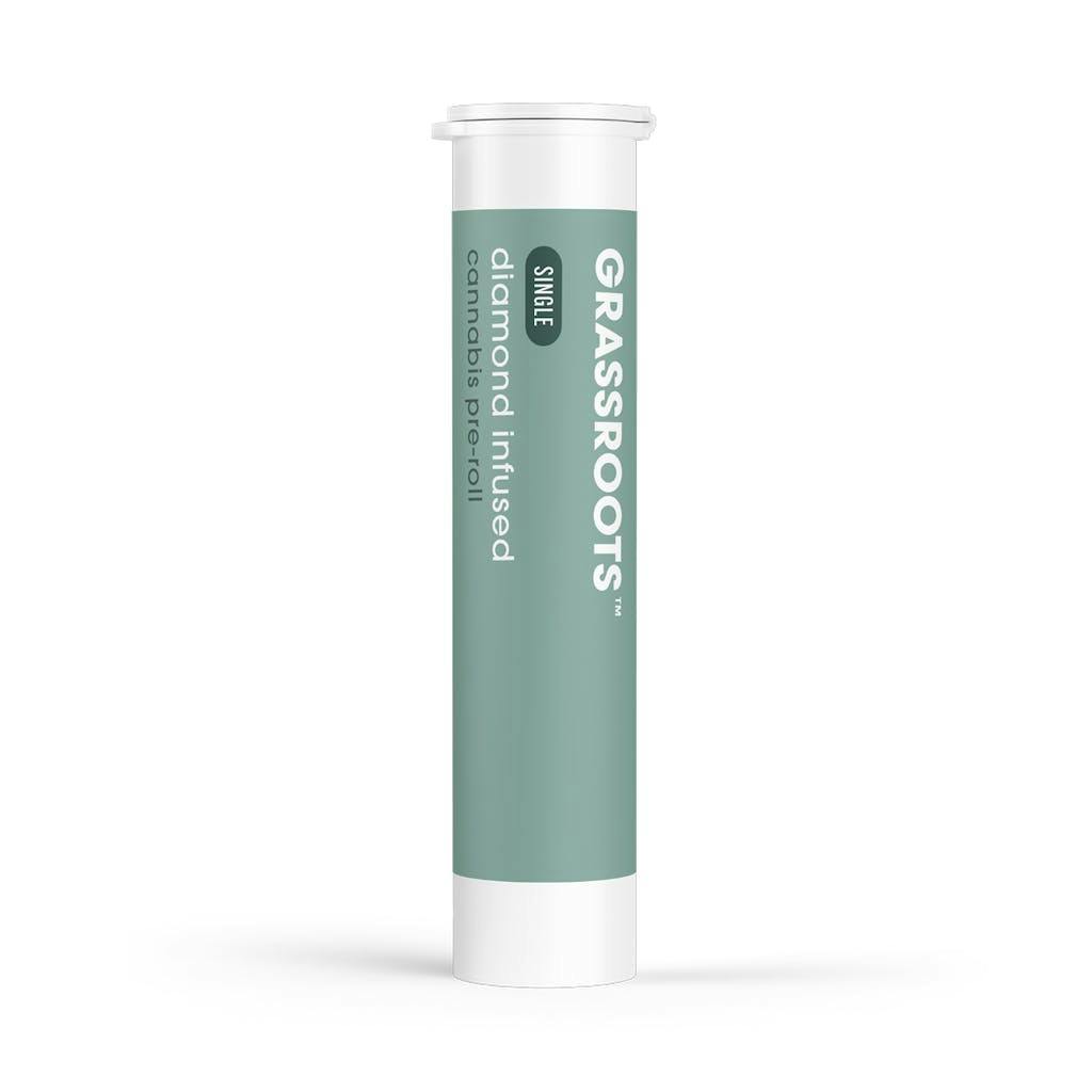 Grassroots - Garlic Chip - Diamond Infused Pre-Roll [1g] - 1