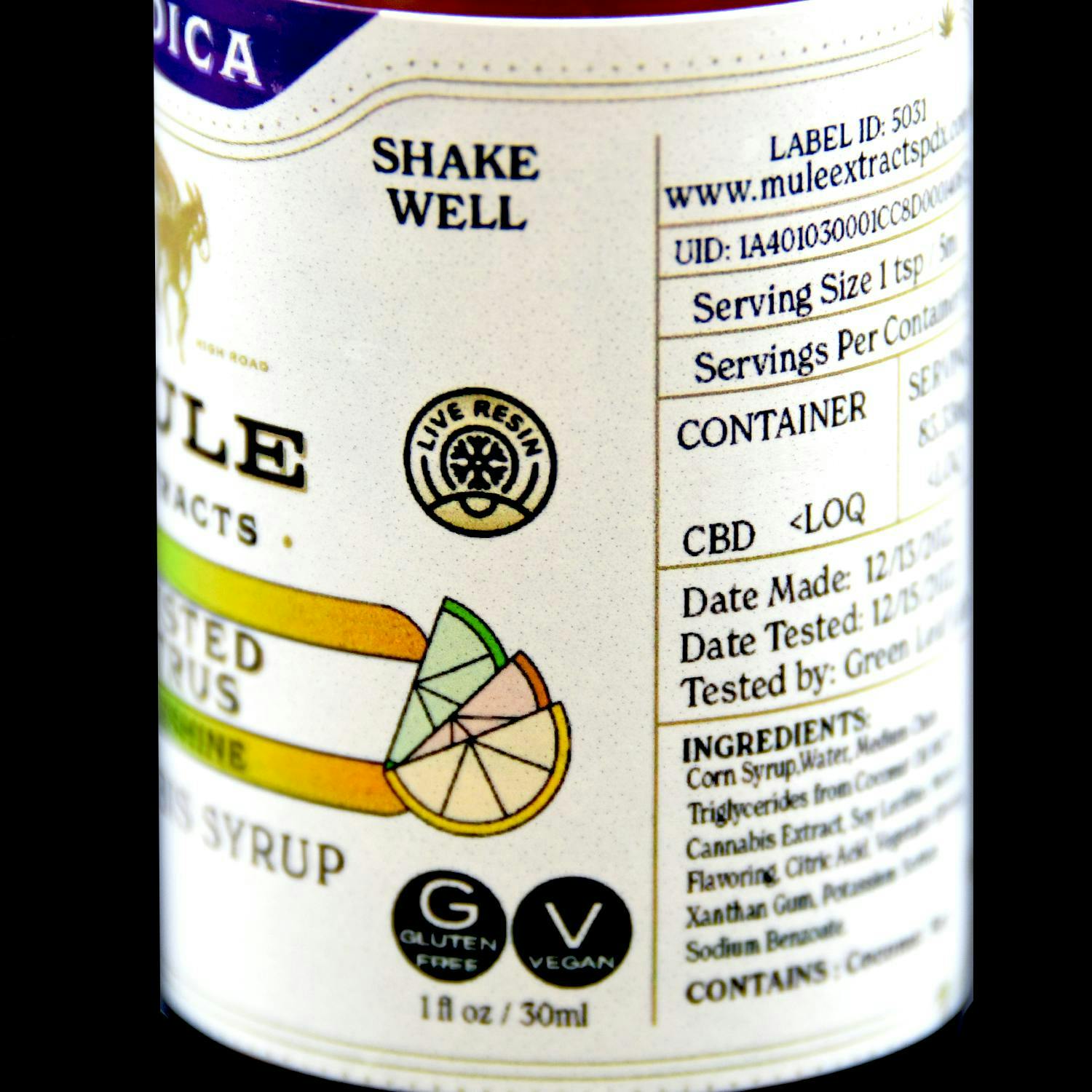 Mule Extracts - Mule Extracts | Twisted Citrus Muleshine | 250mg | 30mL - 1