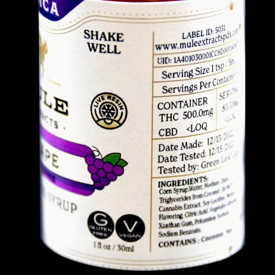 Mule Extracts - 250mg Grape Muleshine (Indica) - 1