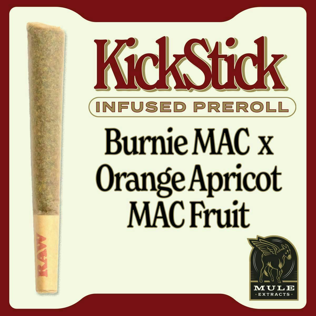 Mule Extracts - Mule Extracts | Burnie MAC x Orange Apricot MAC Fruit | Infused Joint | 1g - 1