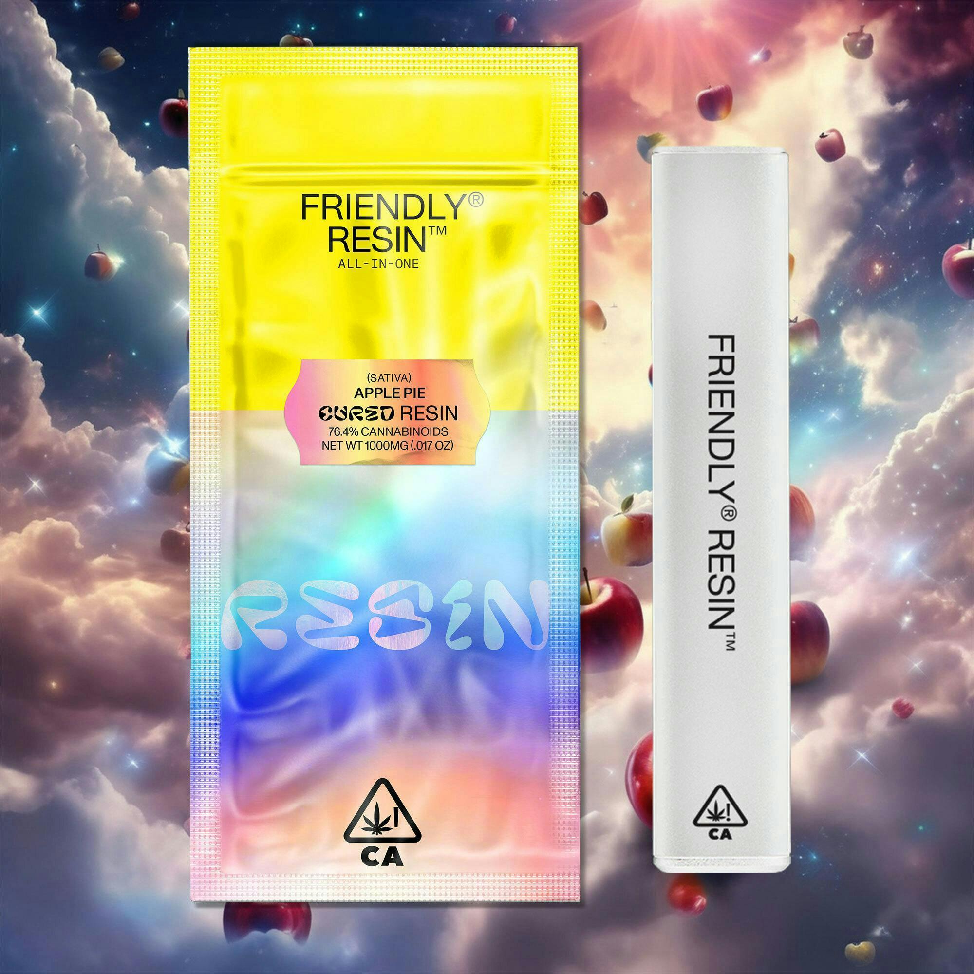 Friendly Brand - Friendly Brand | Apple Pie | Cured Resin AIO | 1g - 1