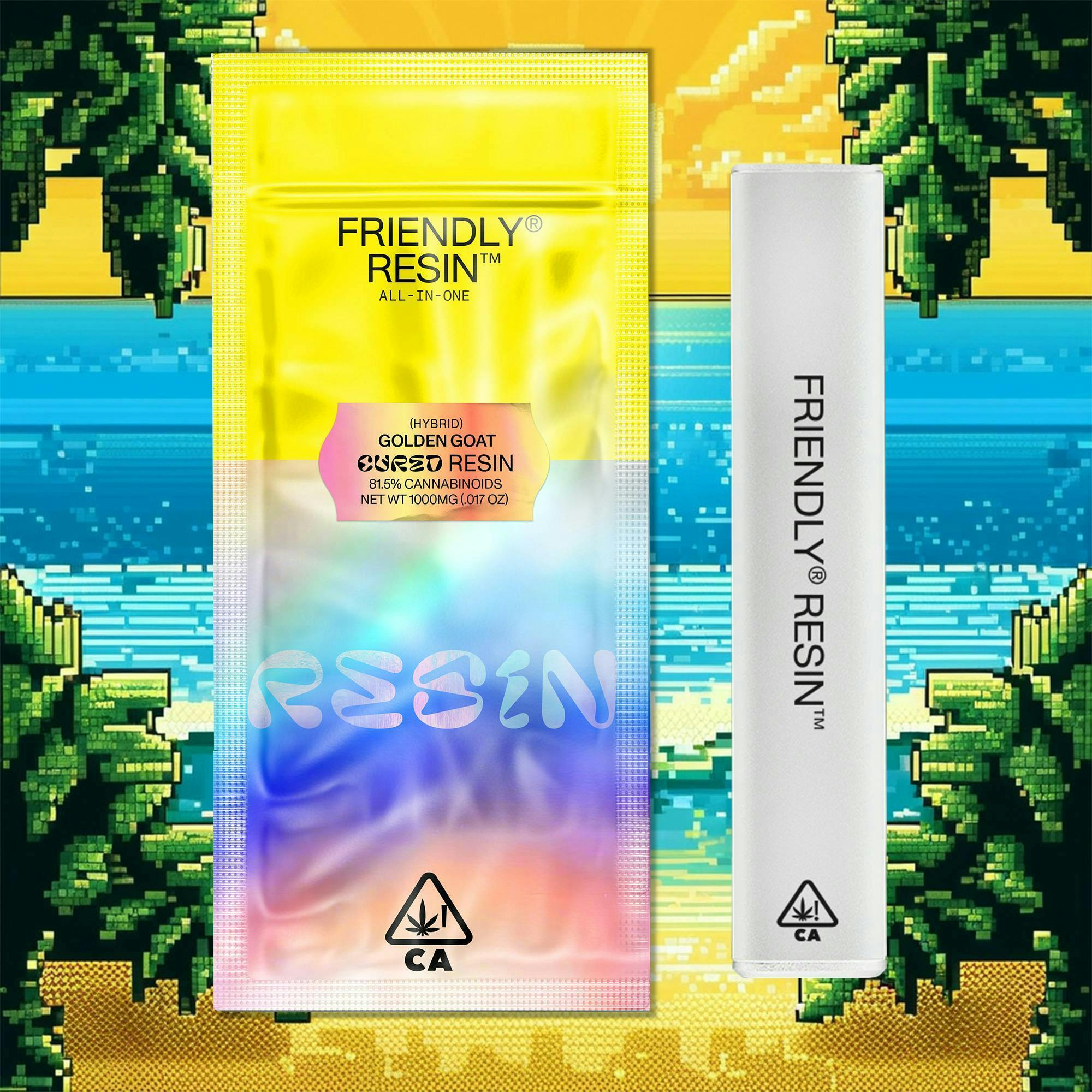 Friendly Brand - Friendly Brand | Golden Goat | Cured Resin AIO | 1g - 1