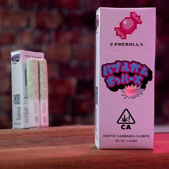 Super Dope - ⚡️ POWER UPS - Bubblegum Popperz - 2x Pre Rolls (3g) - 1