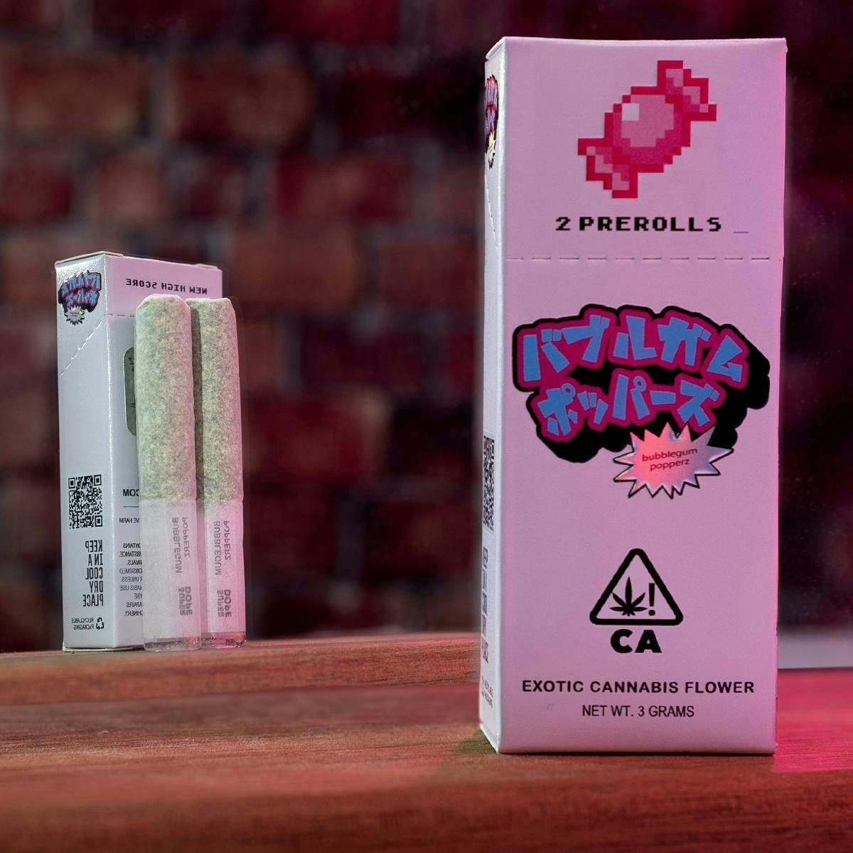 Super Dope - ⚡️ POWER UPS - Bubblegum Popperz - 2x Pre Rolls (3g) - 1