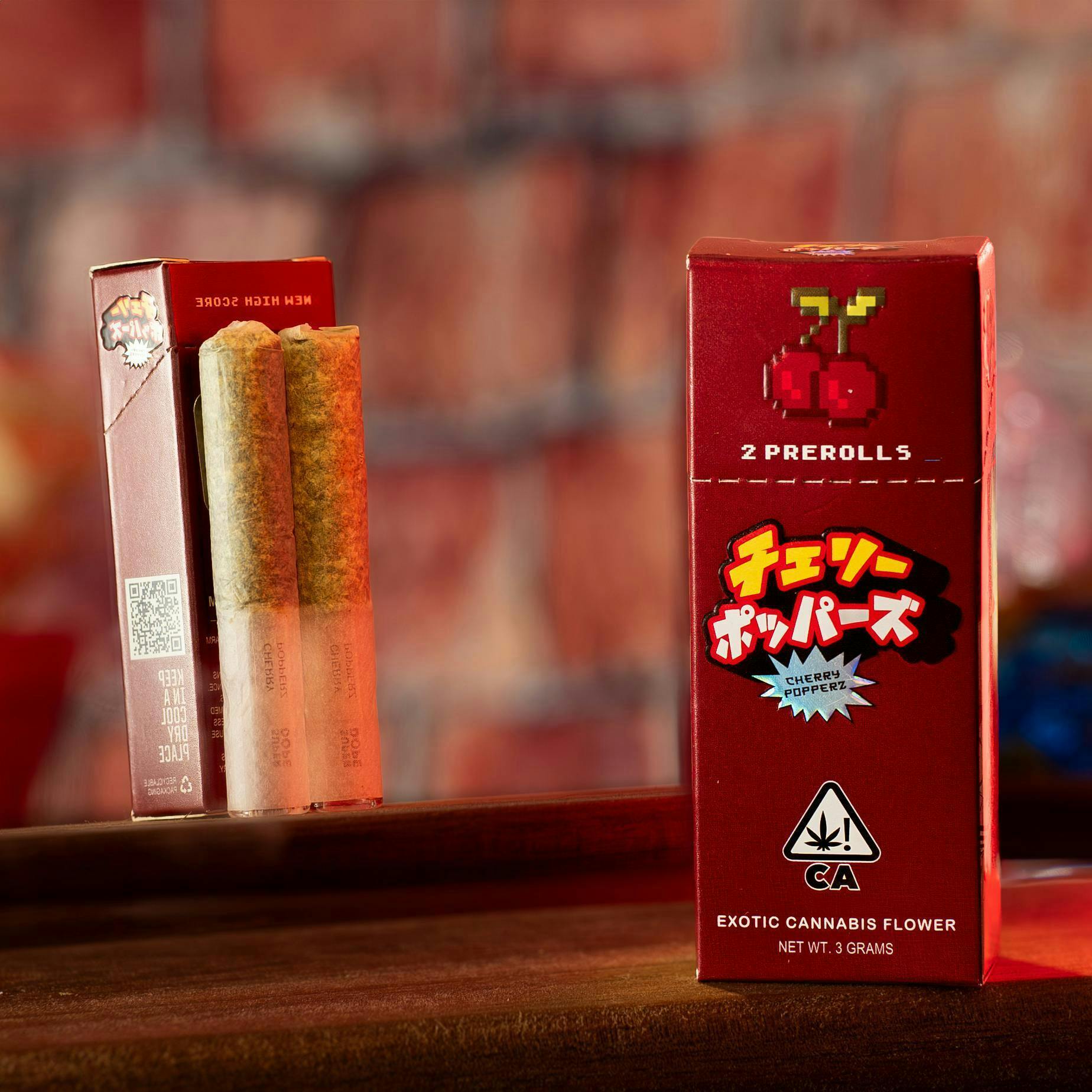 Super Dope - ⚡️ POWER UPS - Cherry Popperz - 2x Pre Rolls (3g) - 1