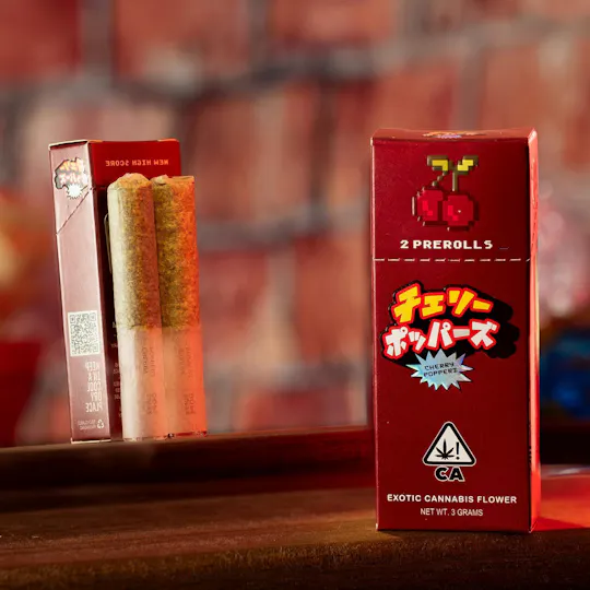 Super Dope - ⚡️ POWER UPS - Cherry Popperz - 2x Pre Rolls (3g) - 1