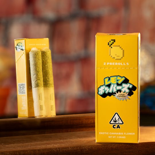 Super Dope - ⚡️ POWER UPS - Lemon Popperz - 2x Pre Rolls (3g) - 1