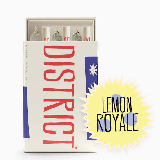 District Cannabis - Lemon Royale Pre-Roll Pack 6ct - 1