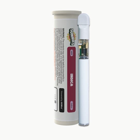 SunMed Growers - Blackberry Kush Distillate Disposable Vape 0.5g - 1