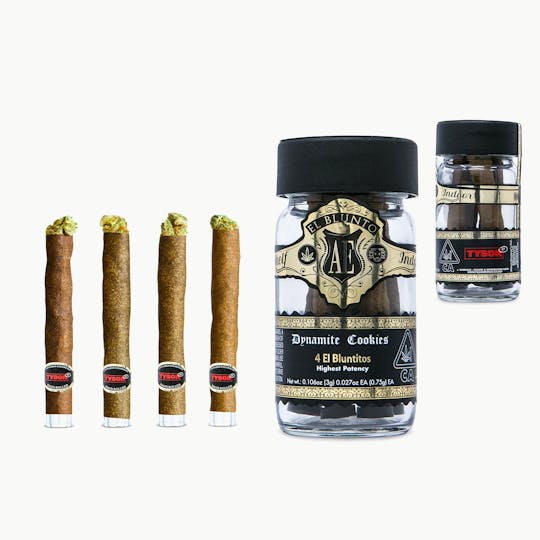 El Blunto by Albert Einstone's - El Bluntito x Tyson 2.0 - 4-Pack - Dynamite Cookies - 4 x .75G - 1