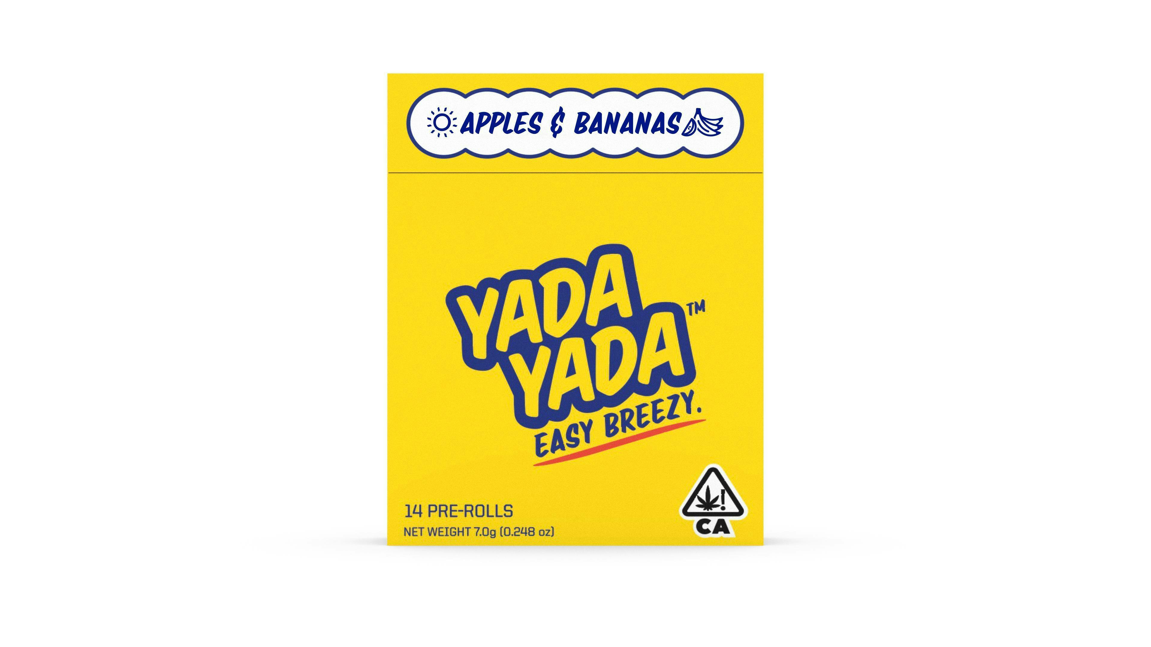 Yada Yada - Yada Yada - Apples & Bananas 7g Prerolls (14 pack) - 1