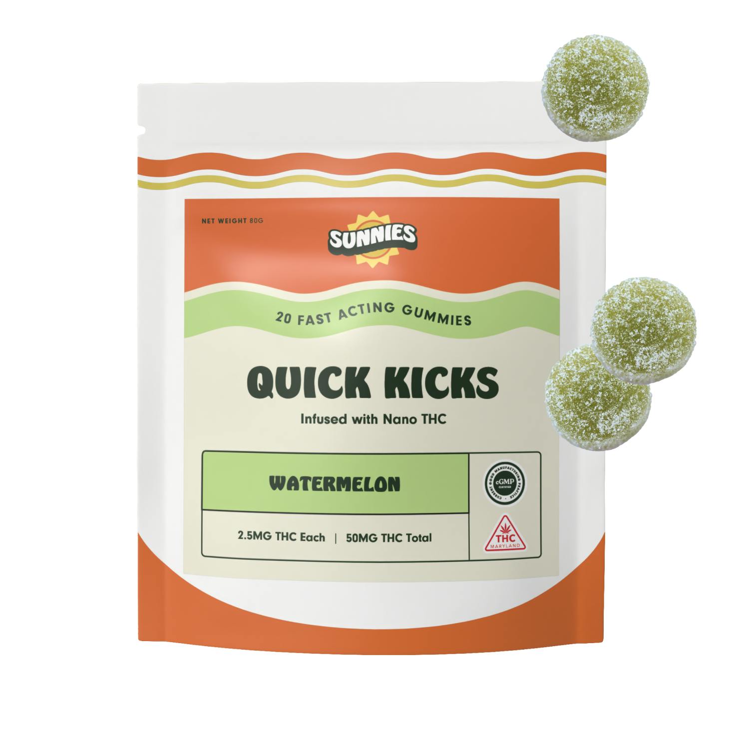 SunMed Growers - Watermelon Nano Gummies 50mg - 1